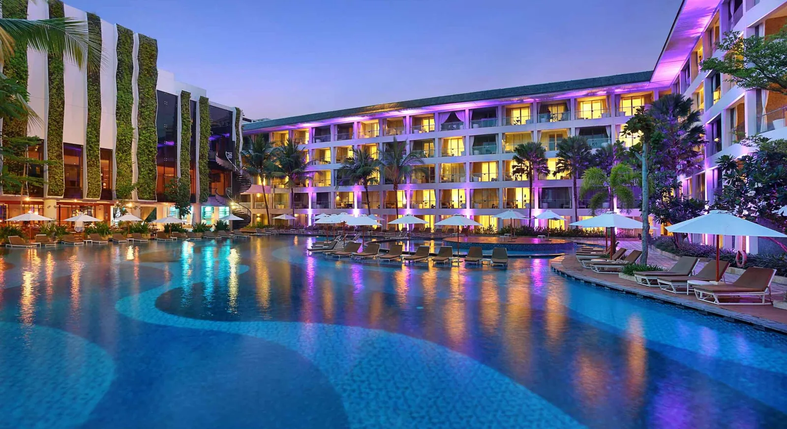 The Stones Hotel Legian - Autograph Collection, Legian Bali - Exterior and 3000 sqm lagoon pool at Legian Beach