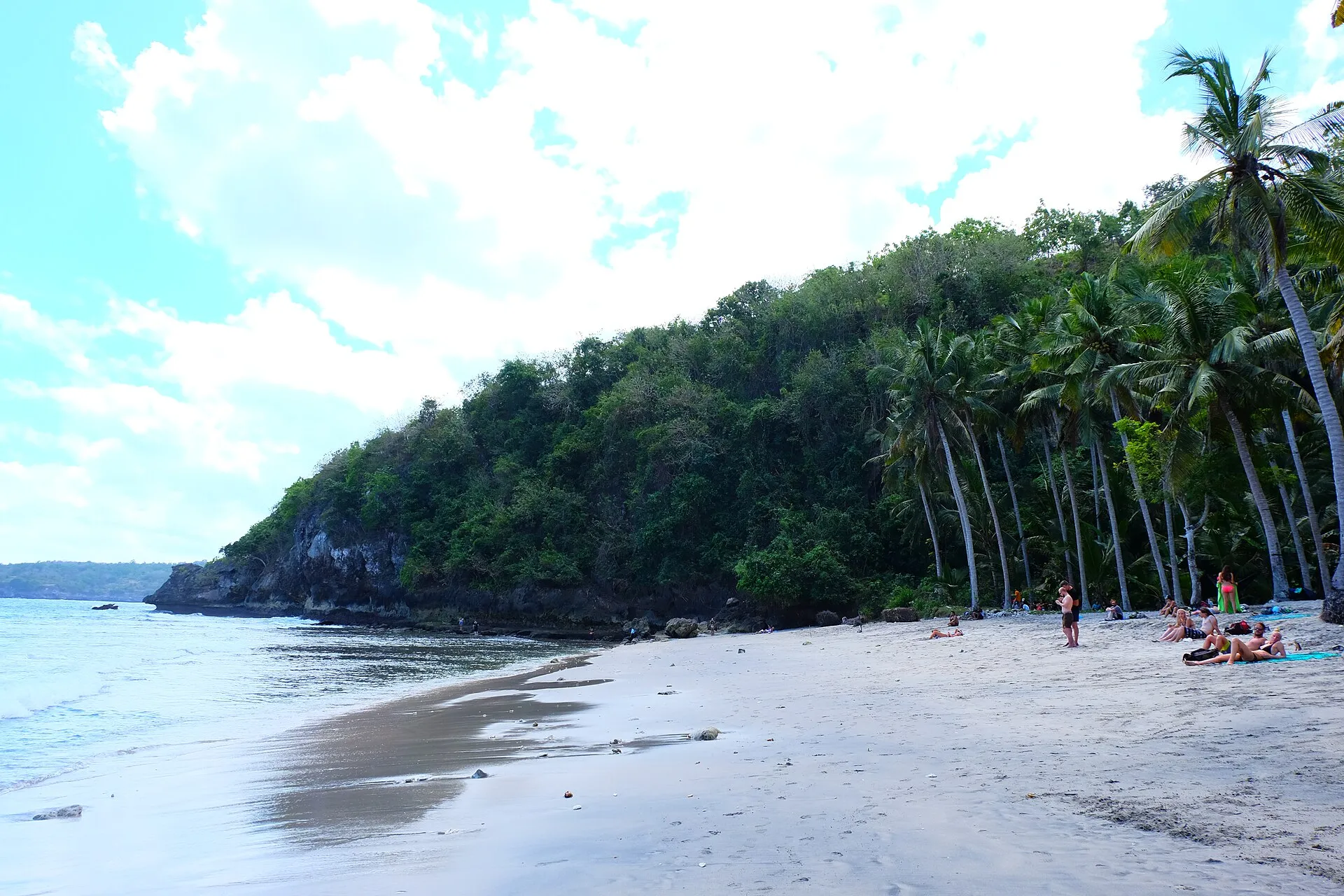Crystal Bay, Nusa Penida - sheltered bay with clear water near sunset