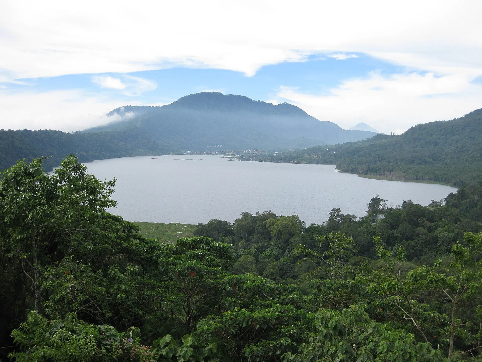 Lake Tamblingan caldera shoreline, Buleleng Bali