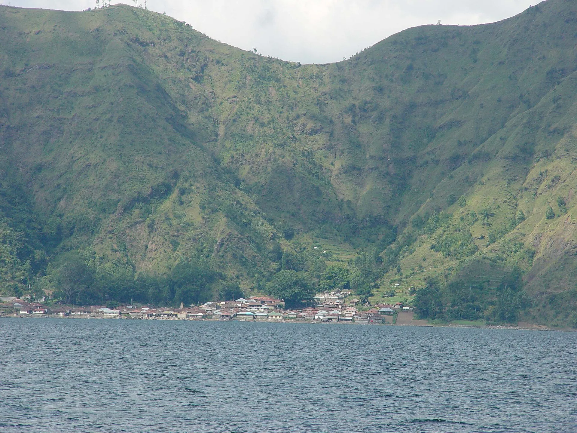 Trunyan Village lakeside settlement, Lake Batur Bali