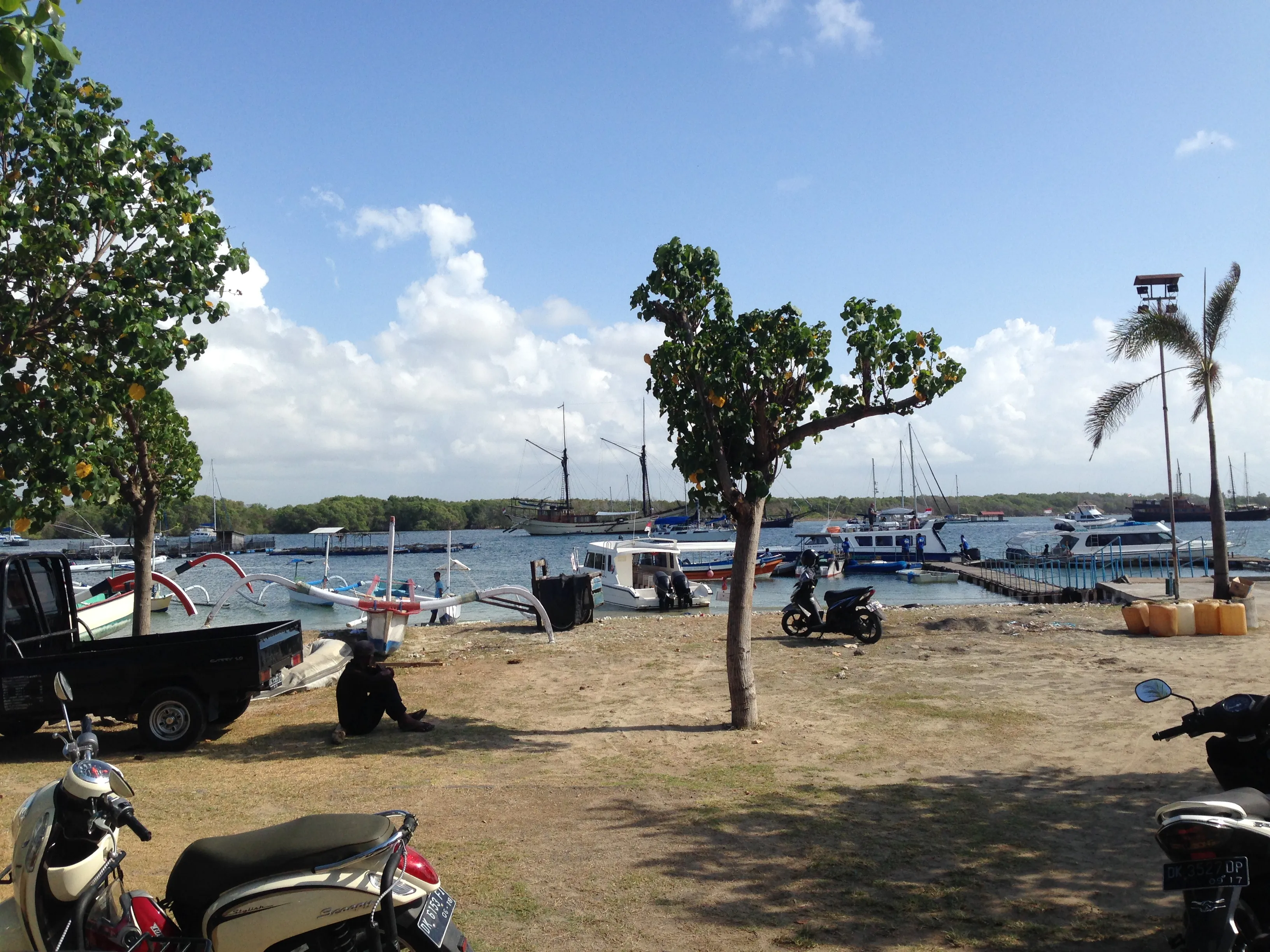 Serangan Harbour, Denpasar, South Bali - street on Serangan Island