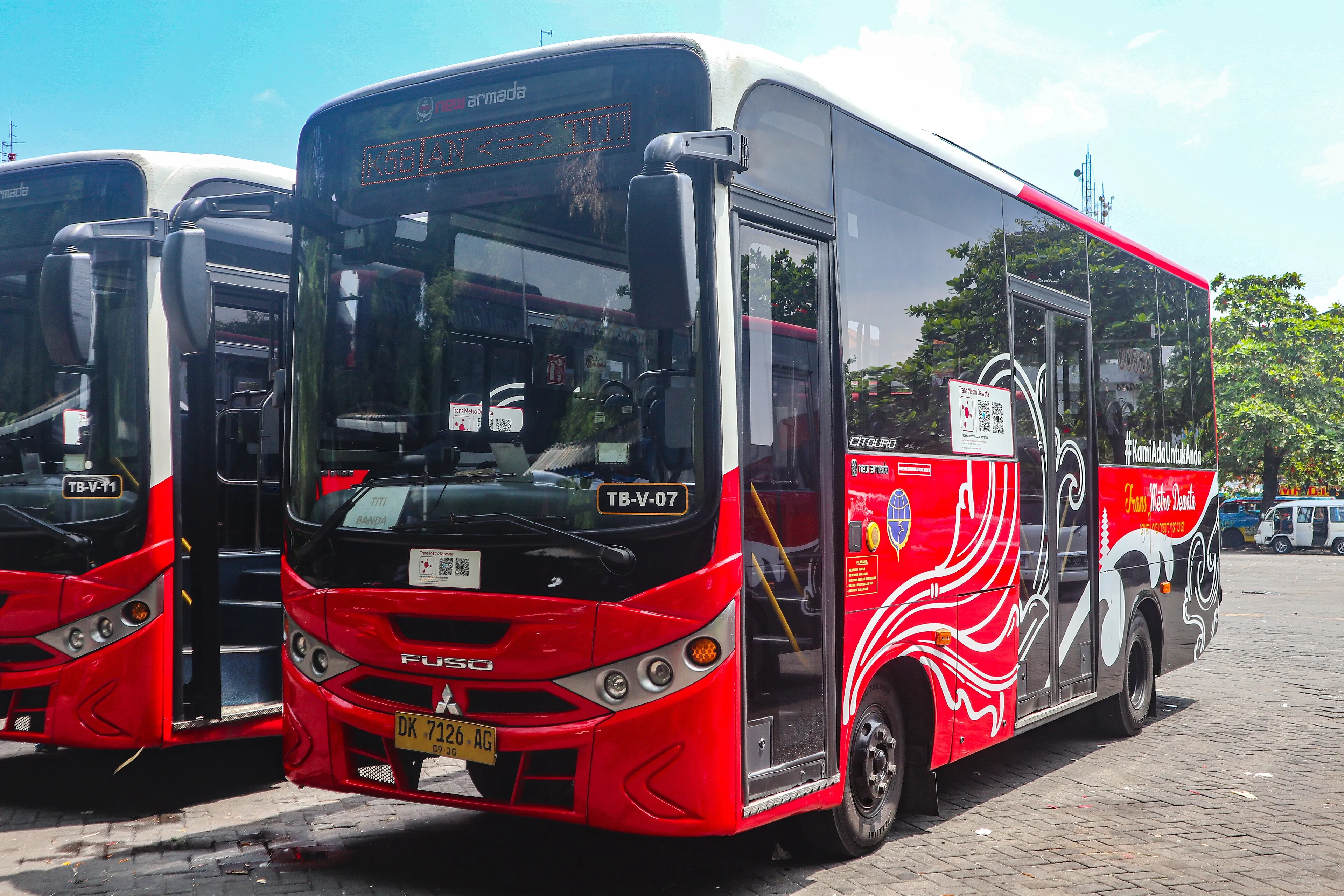 Kreneng Bus Terminal, Denpasar, South Bali - Trans Metro Dewata fleet bus